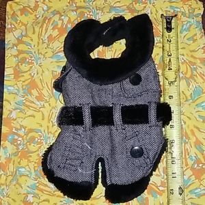 Winter dog fur dog coat